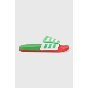 Šľapky adidas zelená farba