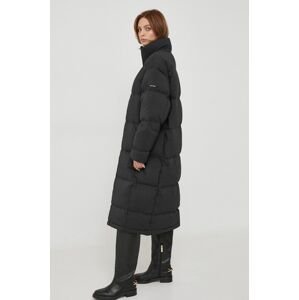 Páperová bunda Calvin Klein dámska, čierna farba, zimná, oversize