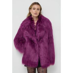 Bunda Karl Lagerfeld dámska, fialová farba, prechodná