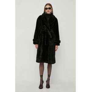 Kabát Marella dámsky, čierna farba, prechodný
