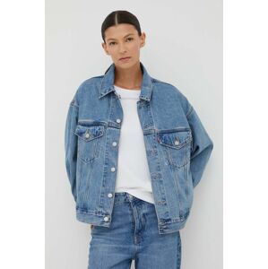 Obojstranná džínsová bunda Levi's prechodná, oversize