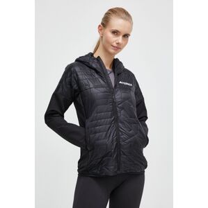 Športová bunda adidas TERREX Xperior Varilite Hybrid PrimaLoft čierna farba