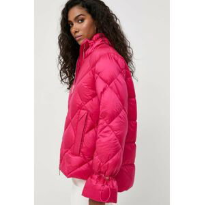 Páperová bunda Luisa Spagnoli dámska, ružová farba, zimná