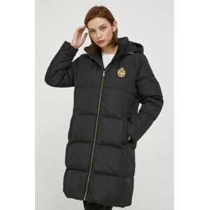 Páperová bunda Lauren Ralph Lauren dámska, čierna farba, zimná