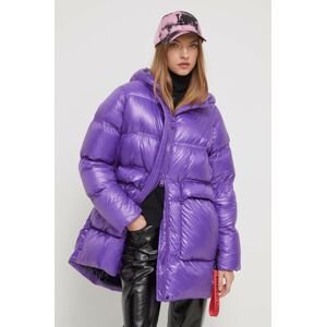 Páperová bunda After Label dámska, fialová farba, zimná