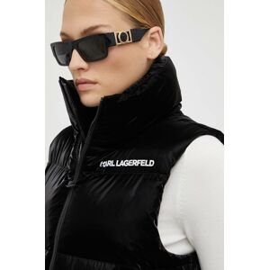Vesta Karl Lagerfeld dámsky, čierna farba, zimný