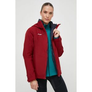 Športová bunda Mammut Convey 3 in 1 HS Hooded červená farba, gore-tex