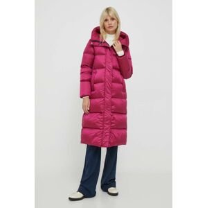 Páperová bunda Hetrego dámska, ružová farba, zimná
