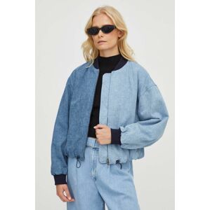 Rifľová bunda Levi's dámska, prechodná, oversize