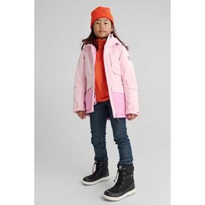 Detská lyžiarska bunda Reima Hepola ružová farba