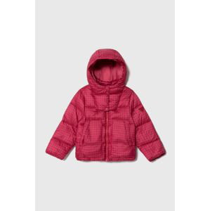 Detská bunda Emporio Armani ružová farba