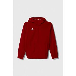 Detská bunda adidas Performance ENT22 AW JKTY červená farba