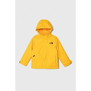 Detská bunda The North Face SNOWQUEST JACKET žltá farba