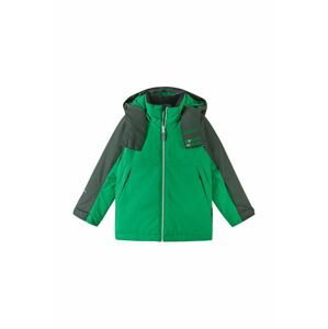 Detská zimná bunda Reima Autti zelená farba