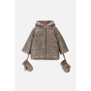 Bunda Coccodrillo ZC3152103OGN OUTERWEAR GIRL NEWBORN hnedá farba