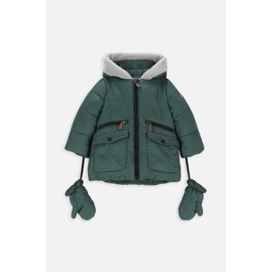 Detská bunda Coccodrillo OUTERWEAR BOY NEWBORN zelená farba