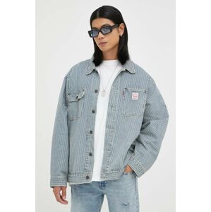 Bavlnená rifľová bunda Levi's prechodná, oversize