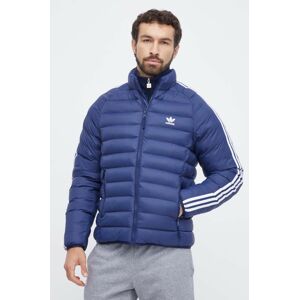 Bunda adidas Originals pánska, tmavomodrá farba, zimná