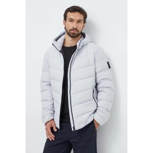 Páperová bunda Jack Wolfskin pánska, šedá farba, zimná