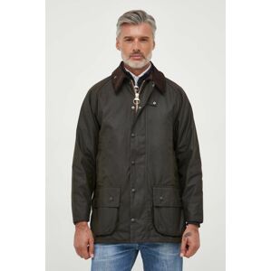 Bavlnená bunda Barbour Classic Beaufort Wax Jacket zelená farba, prechodná, MWX0002