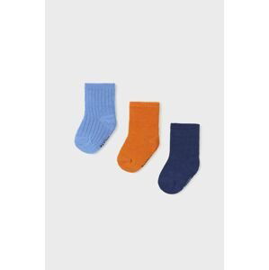 Detské ponožky Mayoral 3-pak oranžová farba