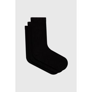 Ponožky Pepe Jeans 3-pak dámske, čierna farba