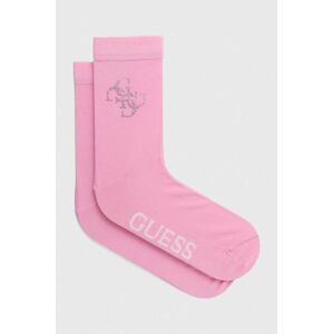 Ponožky Guess dámske, ružová farba, O3YY00 KBZU0
