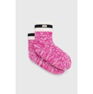 Ponožky UGG dámske, ružová farba