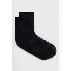 Ponožky BOSS 2-pak dámske, čierna farba