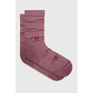 Ponožky Icebreaker Merino Lifestyle Ultralight dámske, ružová farba