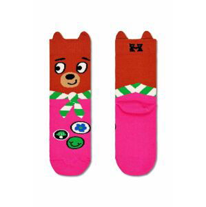 Detské ponožky Happy Socks Bear Scout Sock fialová farba