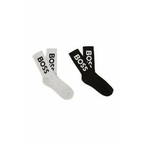 Detské ponožky BOSS 2-pak čierna farba
