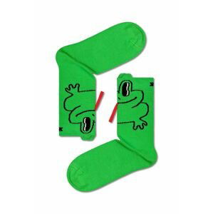 Detské ponožky Happy Socks Happy Frog zelená farba