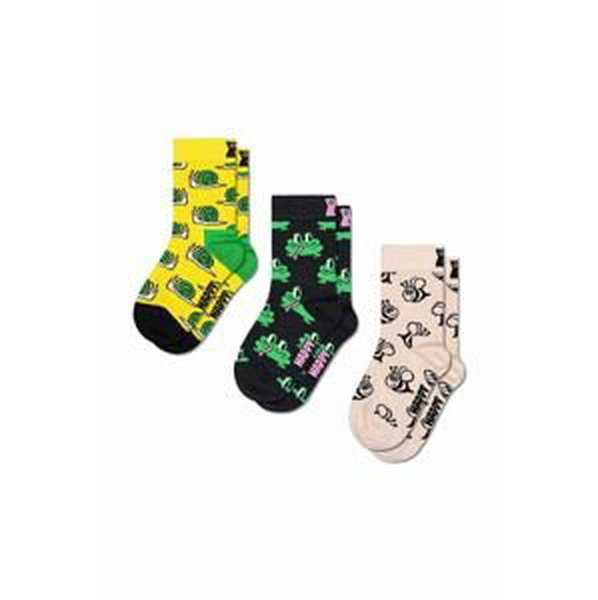 Detské ponožky Happy Socks Small Friends 3-pak žltá farba