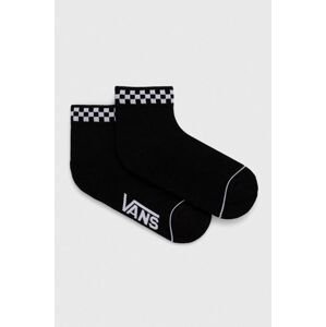 Detské ponožky Vans PEEK-A-CHECK čierna farba