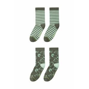 Detské ponožky Reima Parit zelená farba