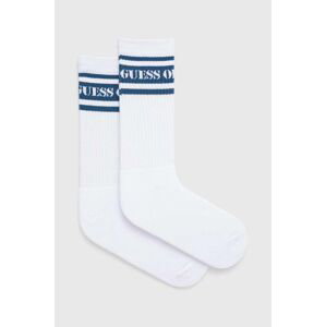 Ponožky Guess Originals pánske, biela farba