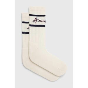 Ponožky Armani Exchange pánske, béžová farba