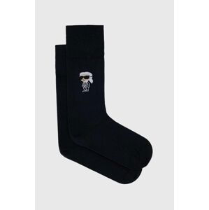 Ponožky Karl Lagerfeld pánske, tmavomodrá farba