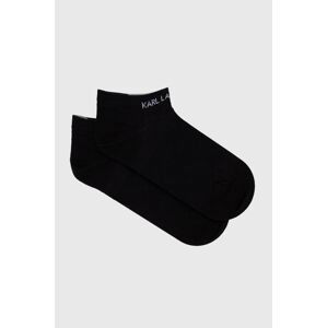 Ponožky Karl Lagerfeld pánske, čierna farba