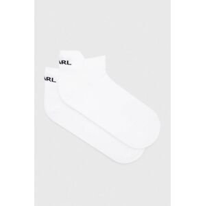 Ponožky Karl Lagerfeld pánske, biela farba