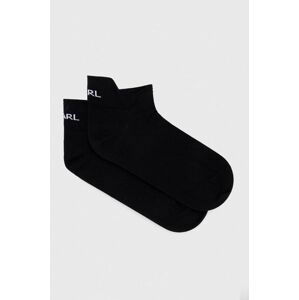 Ponožky Karl Lagerfeld pánske, čierna farba