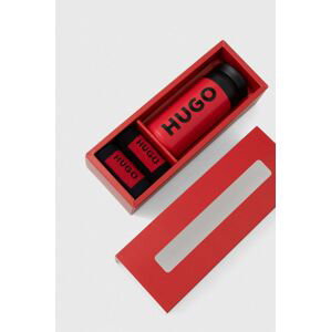 Ponožky HUGO 2-pak pánske, červená farba