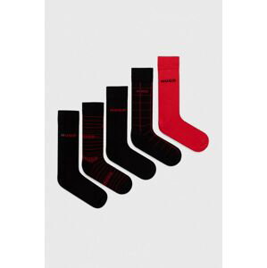 Ponožky HUGO 5-pak pánske