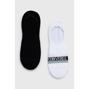 Ponožky Converse 2-pak pánske, biela farba