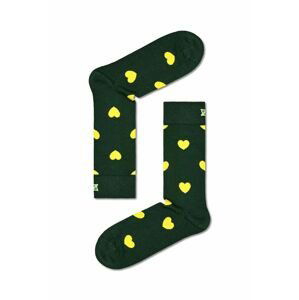 Ponožky Happy Socks Heart Sock zelená farba