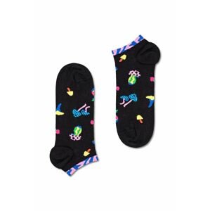 Ponožky Happy Socks Mushrooms Low Sock čierna farba