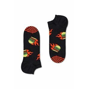 Ponožky Happy Socks Flaming Burger Low Sock čierna farba