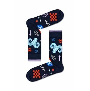 Ponožky Happy Socks Zodiac Aries tmavomodrá farba