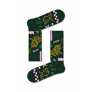 Ponožky Happy Socks Zodiac Leo zelená farba